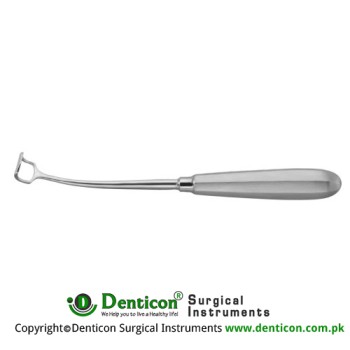 Beckmann Adenoid Curette Angled Shaft - Fig. 4 Stainless Steel, 22 cm - 8 3/4" Width 19.0 mm